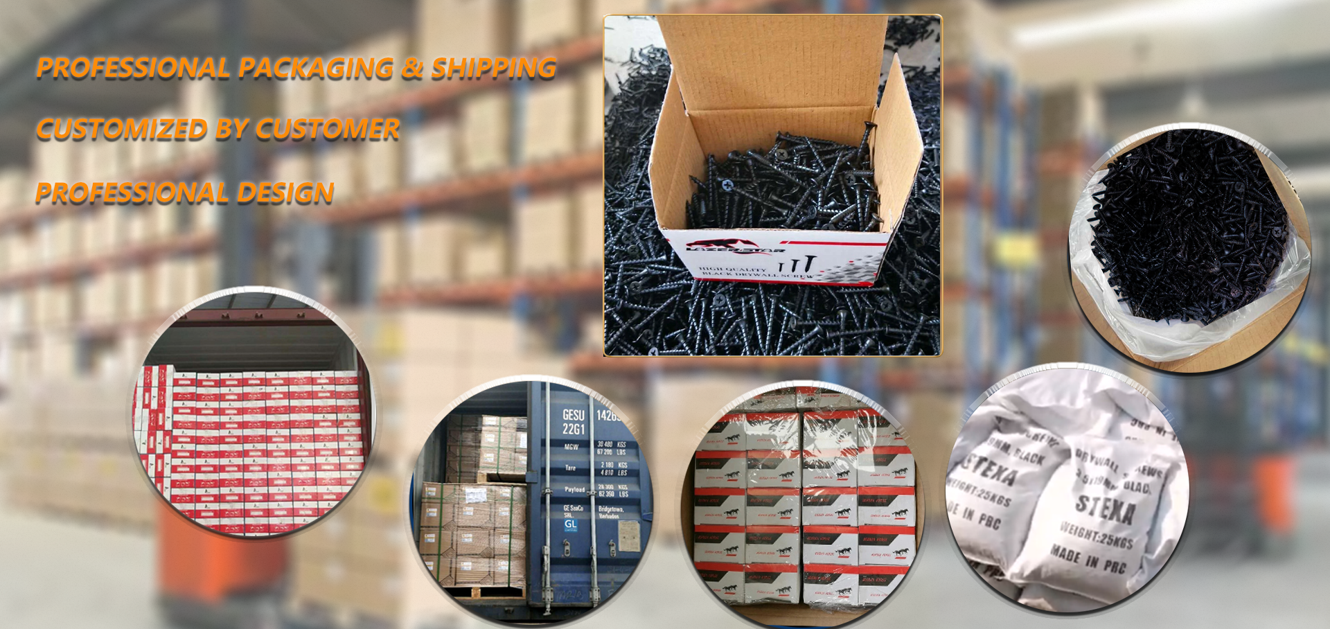 ine Thread Drywall Screw package